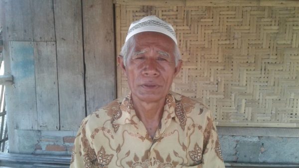 H. Muhammad Jafar Kakek Dua Bocah yang tewas dalam Lakalantas di Jalan Lintas Bima Dompu tepatnya di Desa Bolo, Kecamatan Madapangga pada Selasa (16/8/2016).